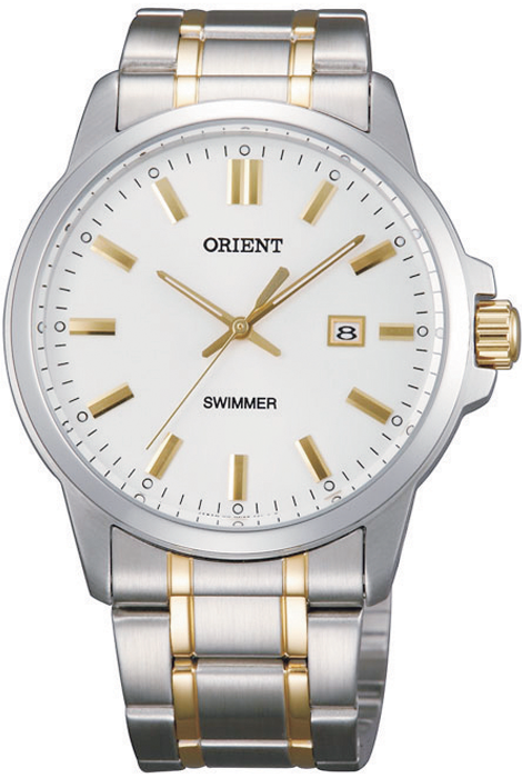 

Наручные часы мужские Orient SUNE5001W0 серебристые/золотистые, SUNE5001W0