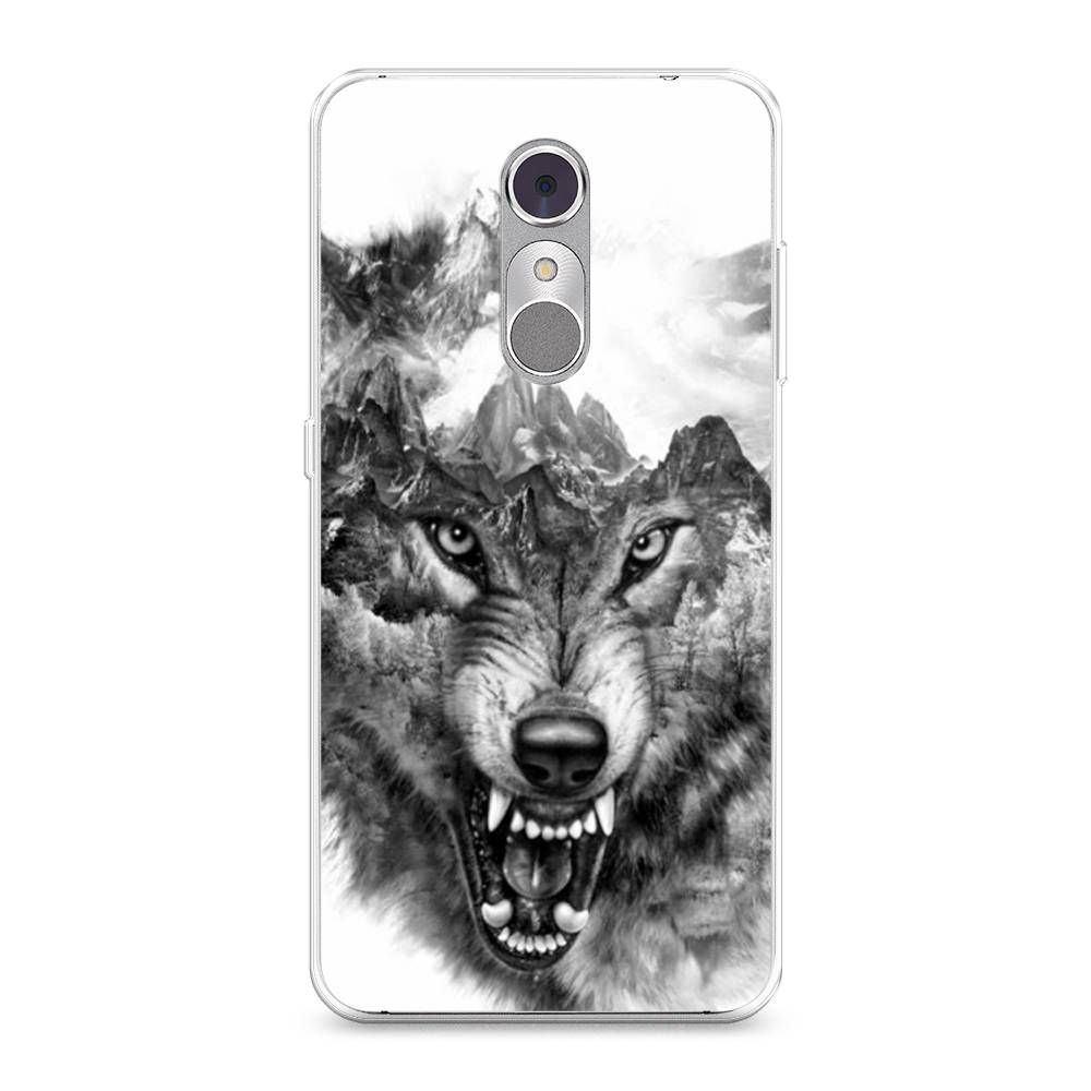 

Чехол Awog на ZTE Blade A910 / ЗТЕ Блэйд A910 "Волк в горах", 131850-1