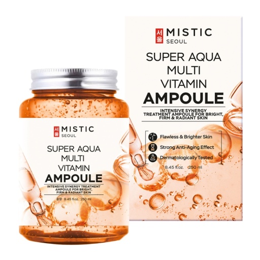 Сыворотка MISTIC Мультивитаминная увлажняющая Super Aqua Multi Vitamin Ampoule 250 мл holy land сыворотка мультивитаминная 30 мл