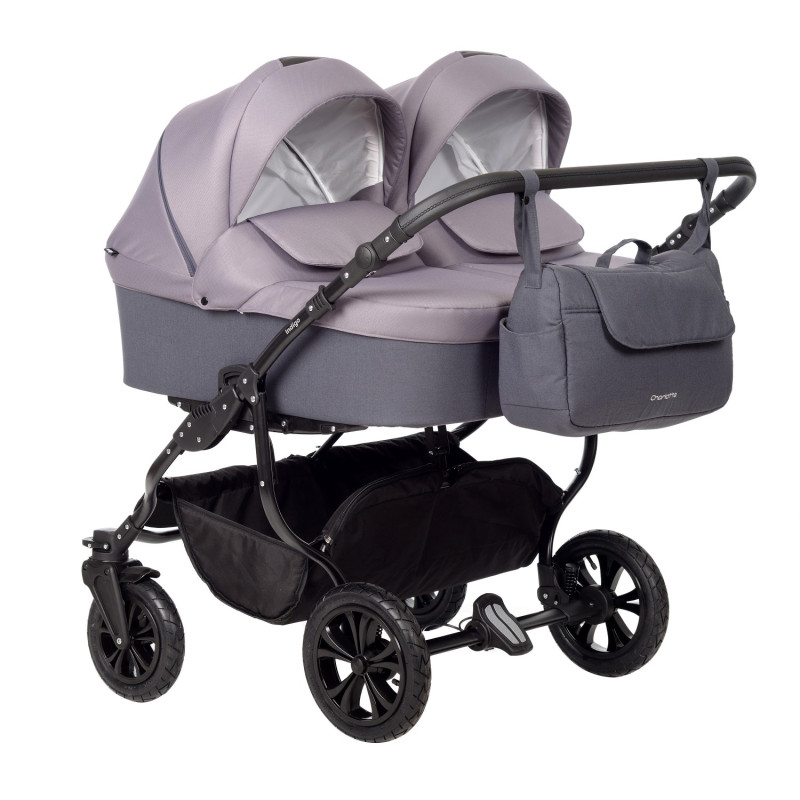 фото Коляска для двойни 2в1 indigo charlotte sity duo