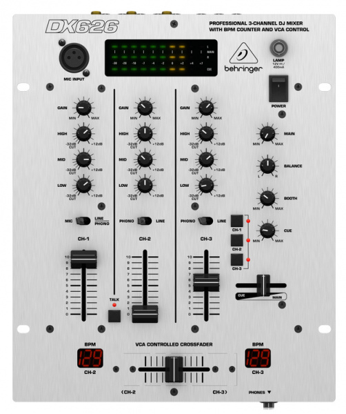 фото Dj-микшер behringer dx626