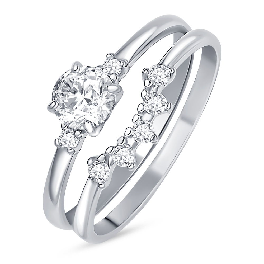 

Кольцо из серебра р. , 585Gold 701013317, фианит, 701013317