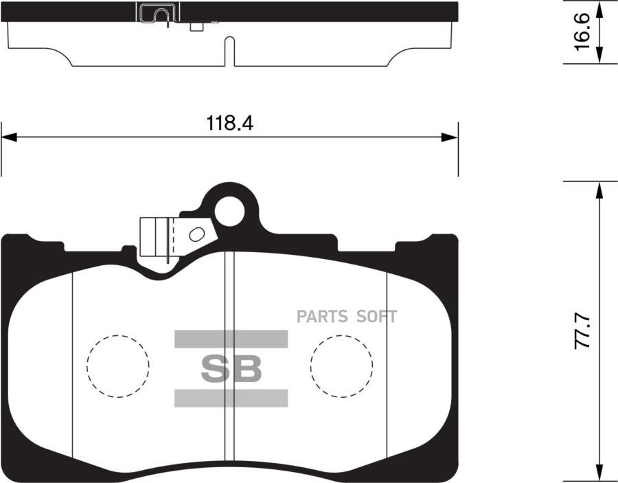 

Тормозные колодки Sangsin brake передние дисковые SP2302