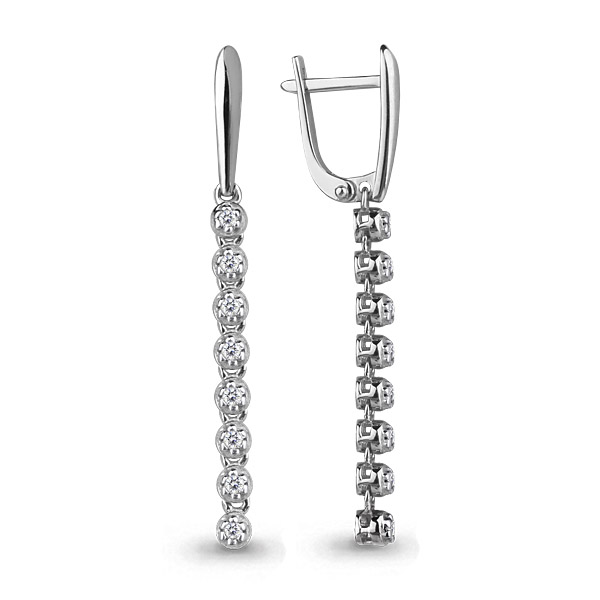 

Серьги из белого золота с бриллиантом Aquamarine Aquamarine 941881_585_бз, 941881_585_бз