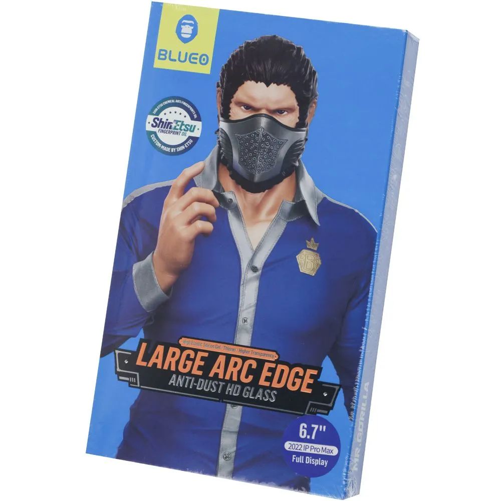 

Стекло защитное Blueo Large Arc Edge Anti-Dust HD Glass для iPhone 14 Pro Max, Large arc Dustproof