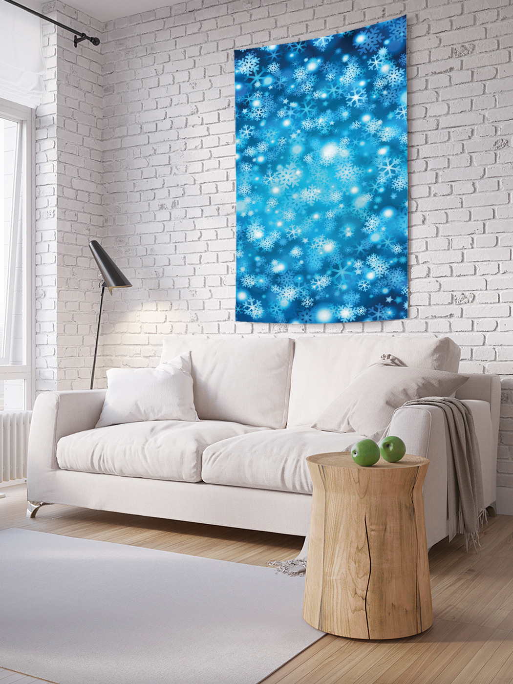 

Вертикальное фотопанно на стену JoyArty Снежный узор 100x150 см, Снежный узор