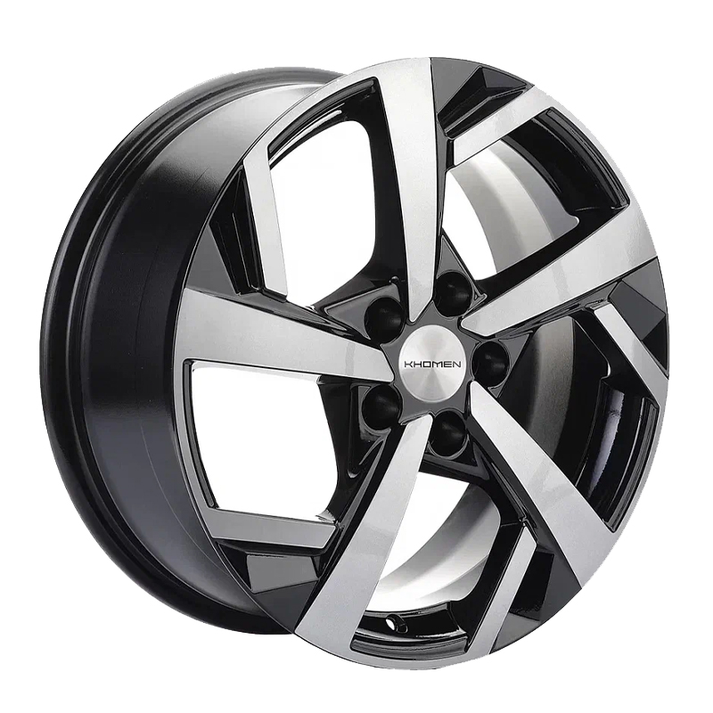 

Колесный диск KHOMEN WHEELS, KHW1712 (A4) 7x17/5x114.3ET46 66.6 Black-Fp, Черный