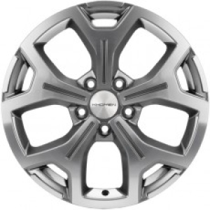 

Колесный диск KHOMEN WHEELS, KHW1710 (Haval F7/F7x) 6.5x17/5x114.3ET40 64.1 Gray-Fp