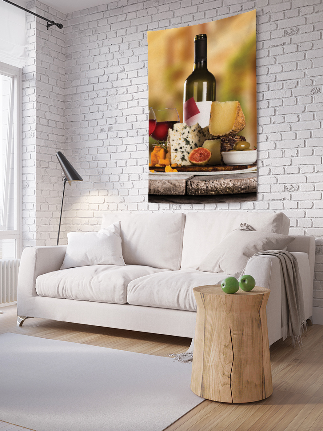 

Вертикальное фотопанно на стену JoyArty Вино к сырам 100x150 см, Вино к сырам
