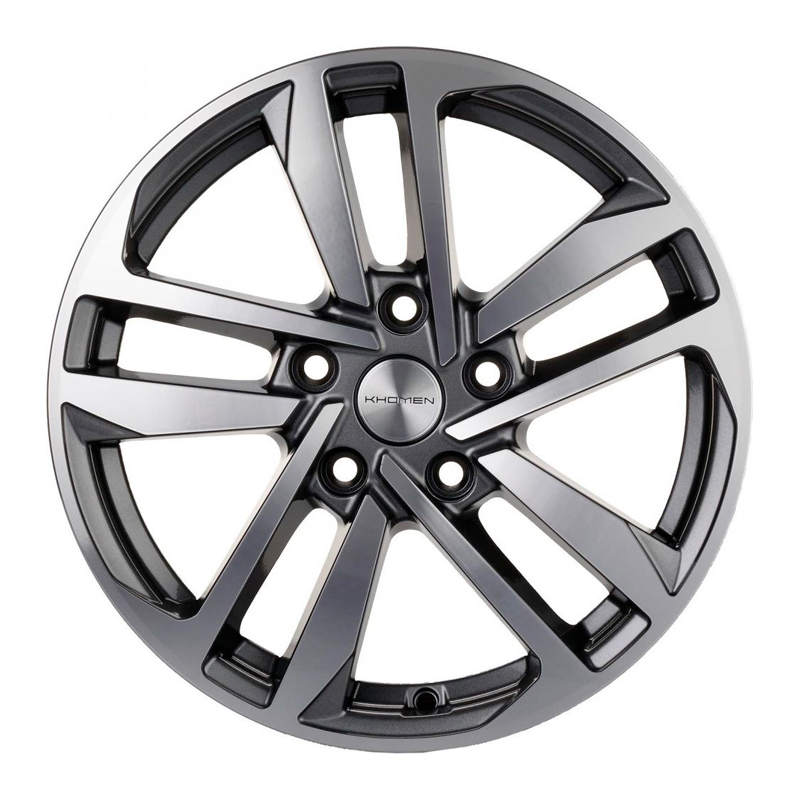 

Колесный диск KHOMEN WHEELS, KHW1612 (Polo) 6.5x16/5x100ET39 57.1 Gray, Серый