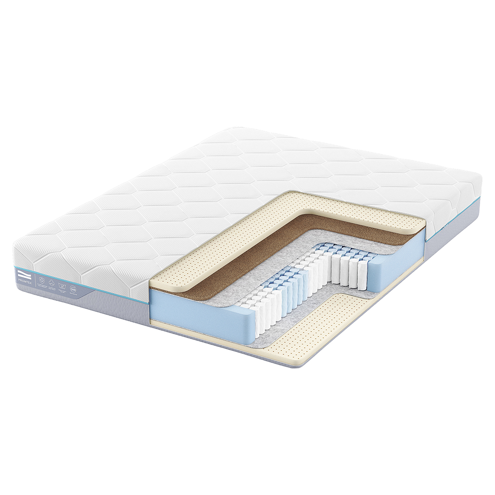 

Матрас анатомический Promtex Multipacket Prestige 180x200 независимые пружины, Белый, Prestige