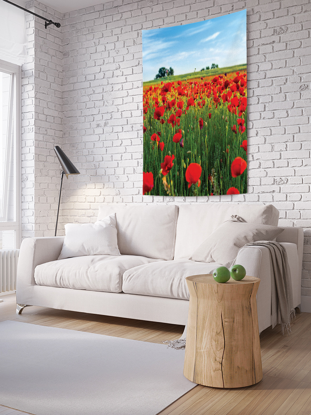 

Вертикальное фотопанно на стену JoyArty Маковое поле 100x150 см, Маковое поле