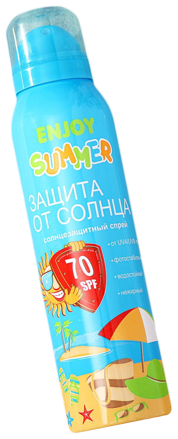 Аэрозоль солнцезащитный Enjoy Summer SPF 70, 150 мл enjoy english students book английский язык 6 класс учебник