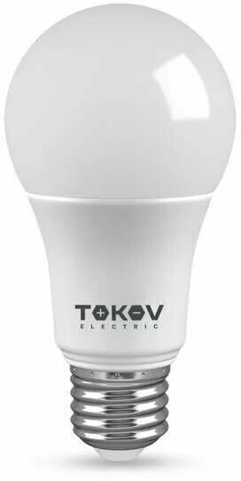 Лампа светодиодная 15Вт А60 4000К Е27 176-264В TOKOV ELECTRIC TKE-A60-E27-15-4K