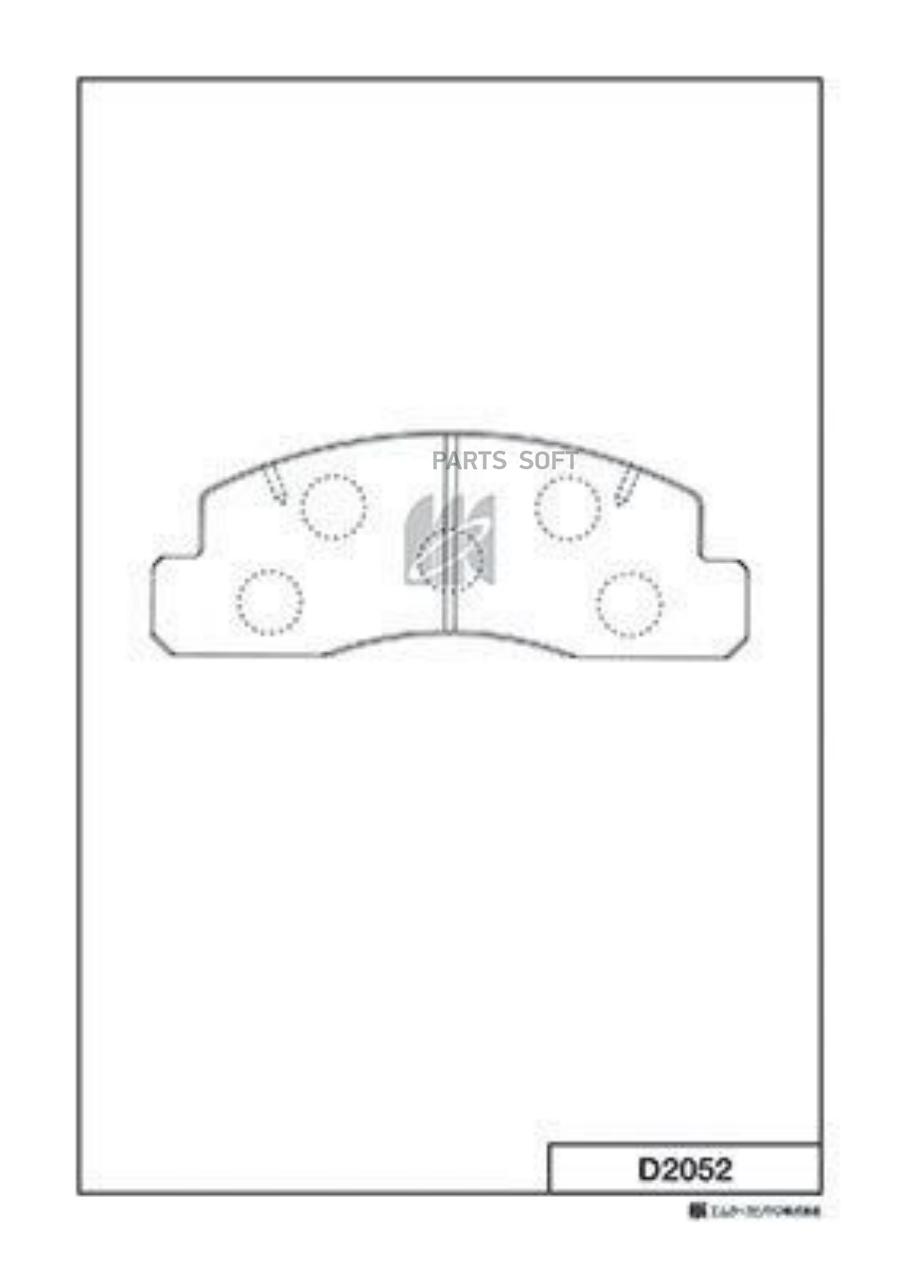 

Тормозные колодки Kashiyama дисковые d2052