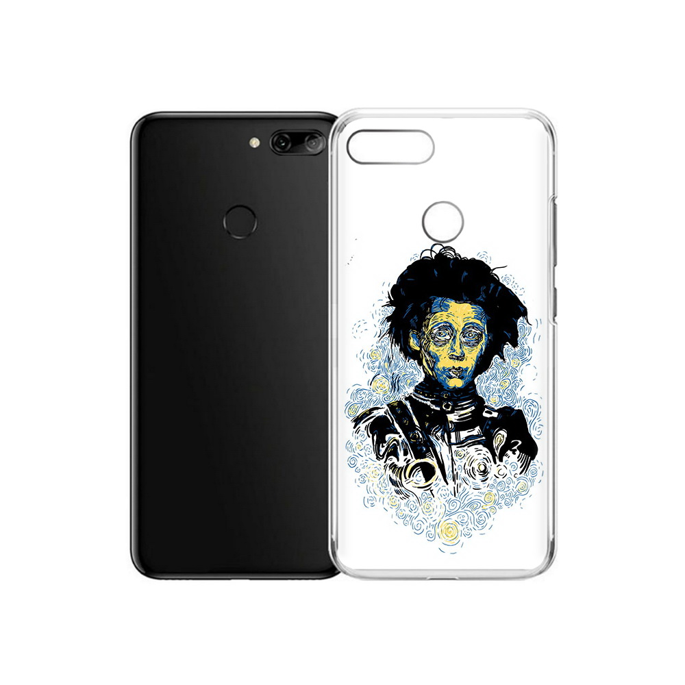 

Чехол MyPads Tocco для Alcatel 1S парень черно-белый абстракция (PT227137.662.535), Прозрачный, Tocco