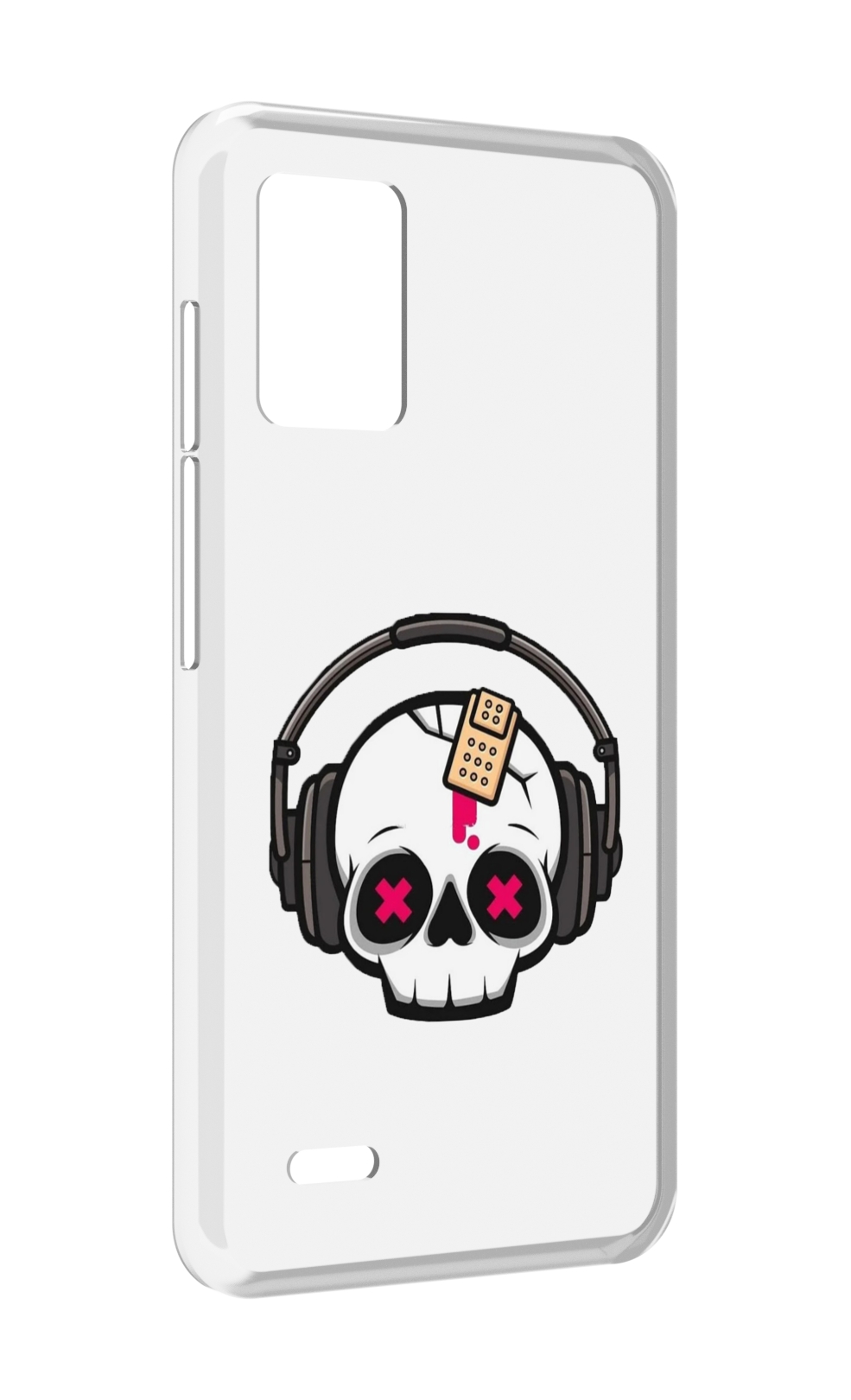 

Чехол MyPads черепок в наушниках для UMIDIGI Bison X10S / Bison X10G, Прозрачный, Tocco