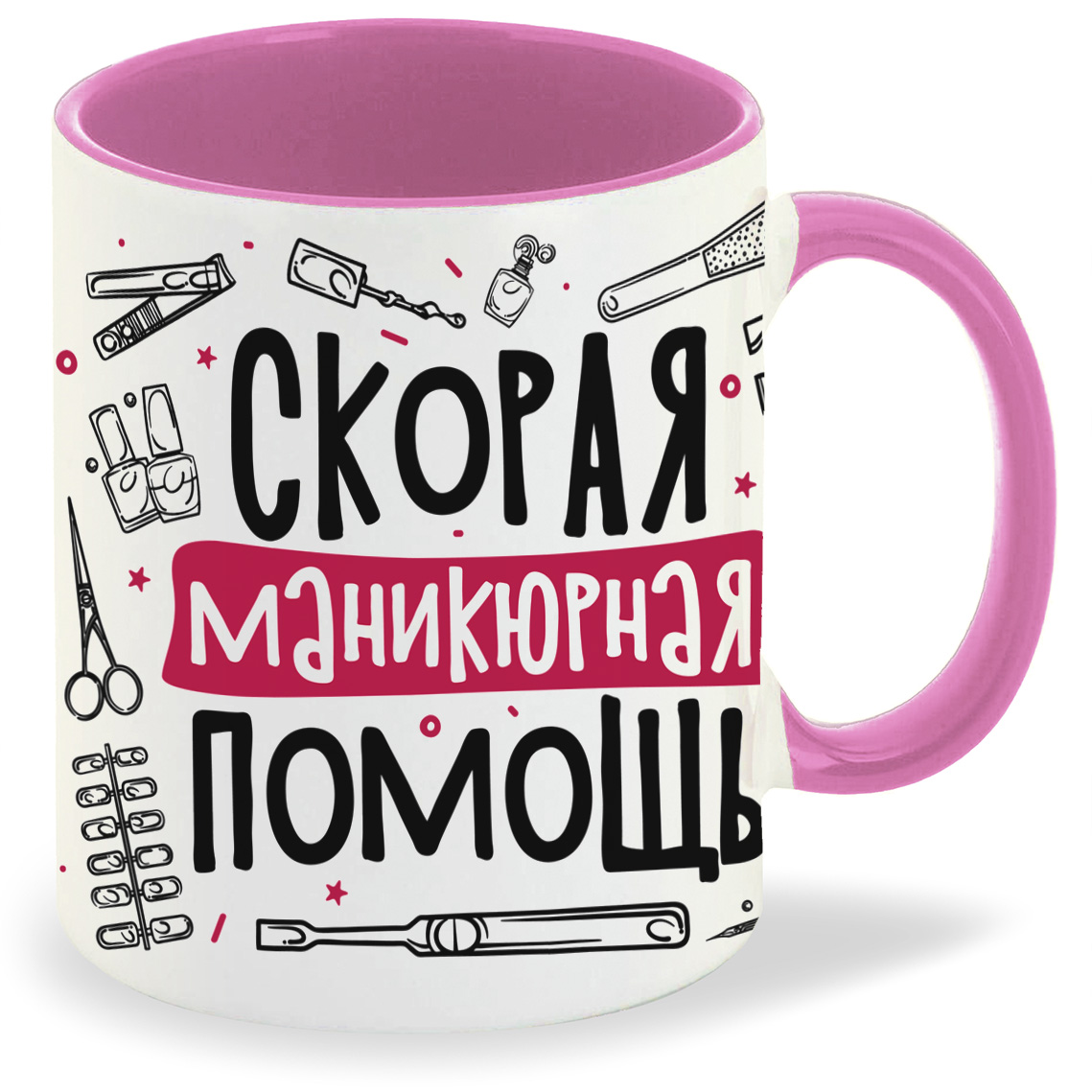 

Кружка CoolPodarok Прикол Профессии Скорая маникюрная помощь, Прикол Профессии Скорая маникюрная помощь