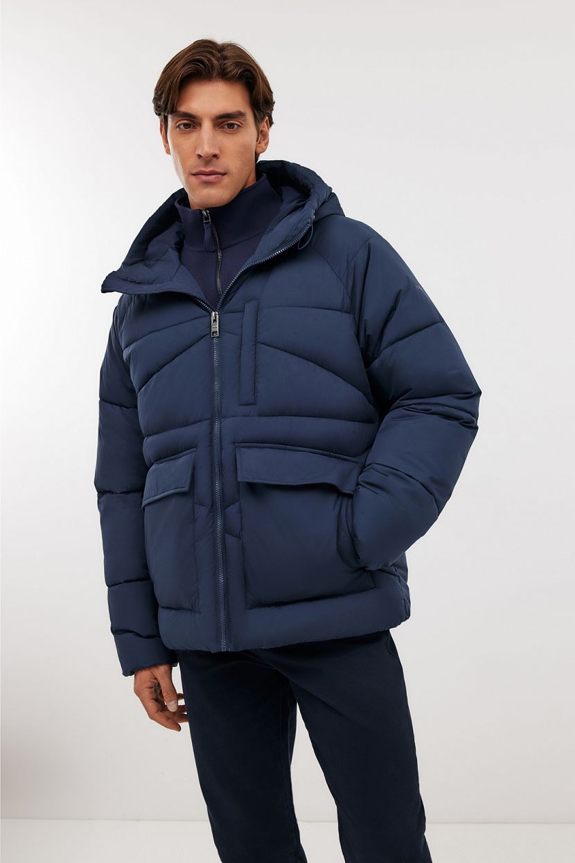 

Зимняя куртка мужская Baon B5424509 синяя 2XL, Синий, B5424509