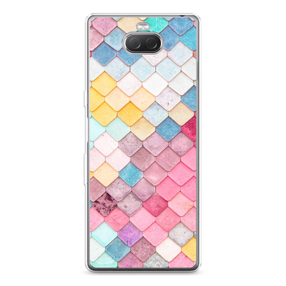 

Силиконовый чехол "Нежные ромбики" на Sony Xperia 10 Plus, 54150-4