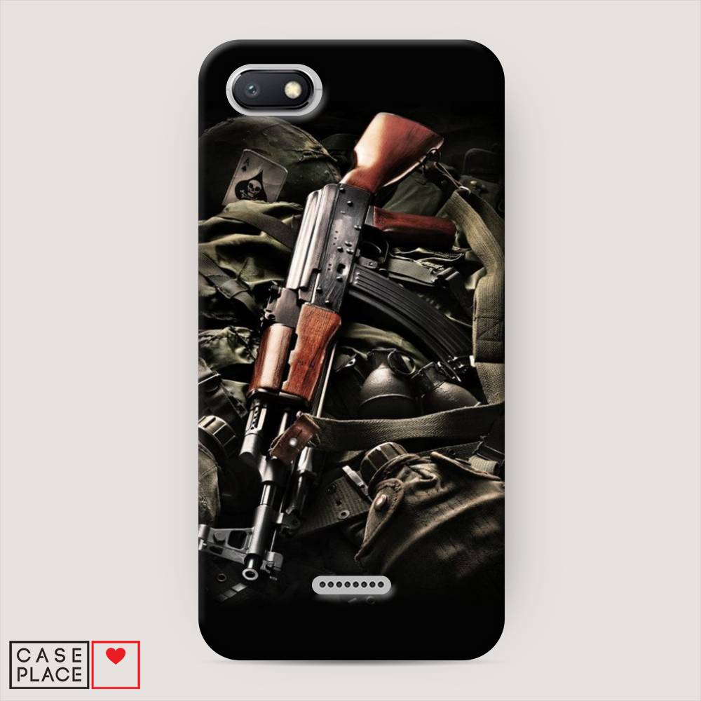 

Пластиковый чехол "Автомат" на Xiaomi Redmi 6A, 34120-4