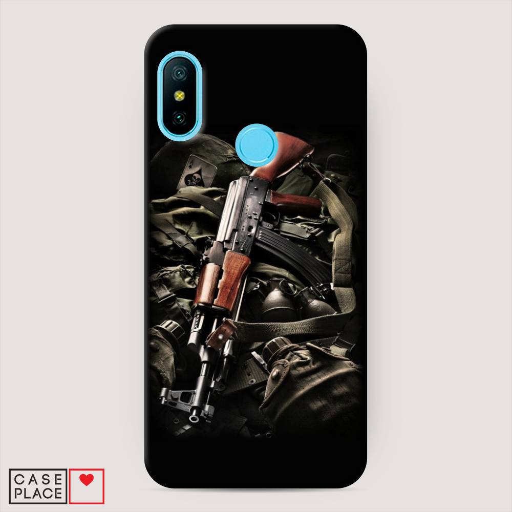 

Пластиковый чехол "Автомат" на Xiaomi Redmi 6 Pro, 34020-4