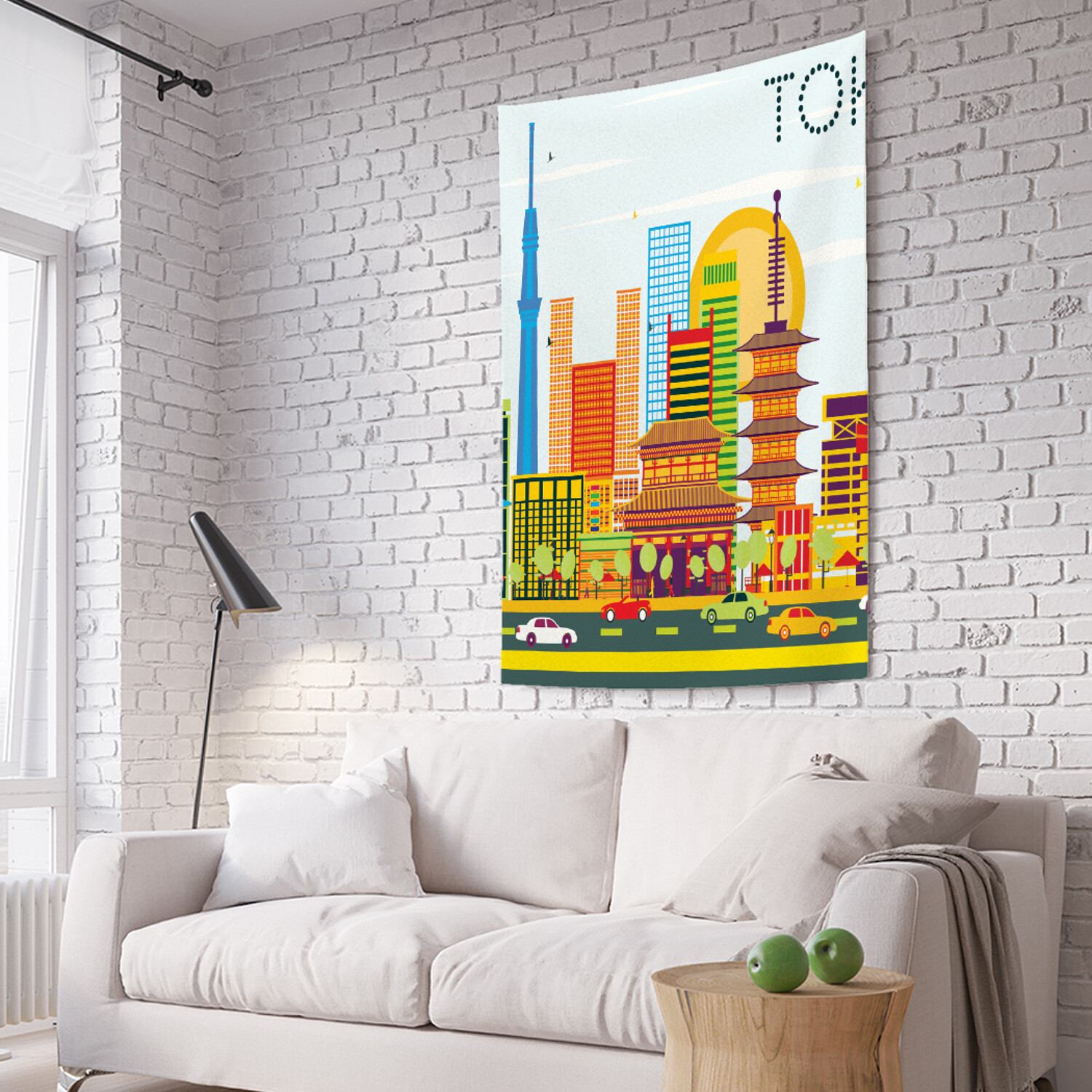 

Вертикальное фотопанно на стену JoyArty Панорама Токио 150x200 см, Панорама Токио