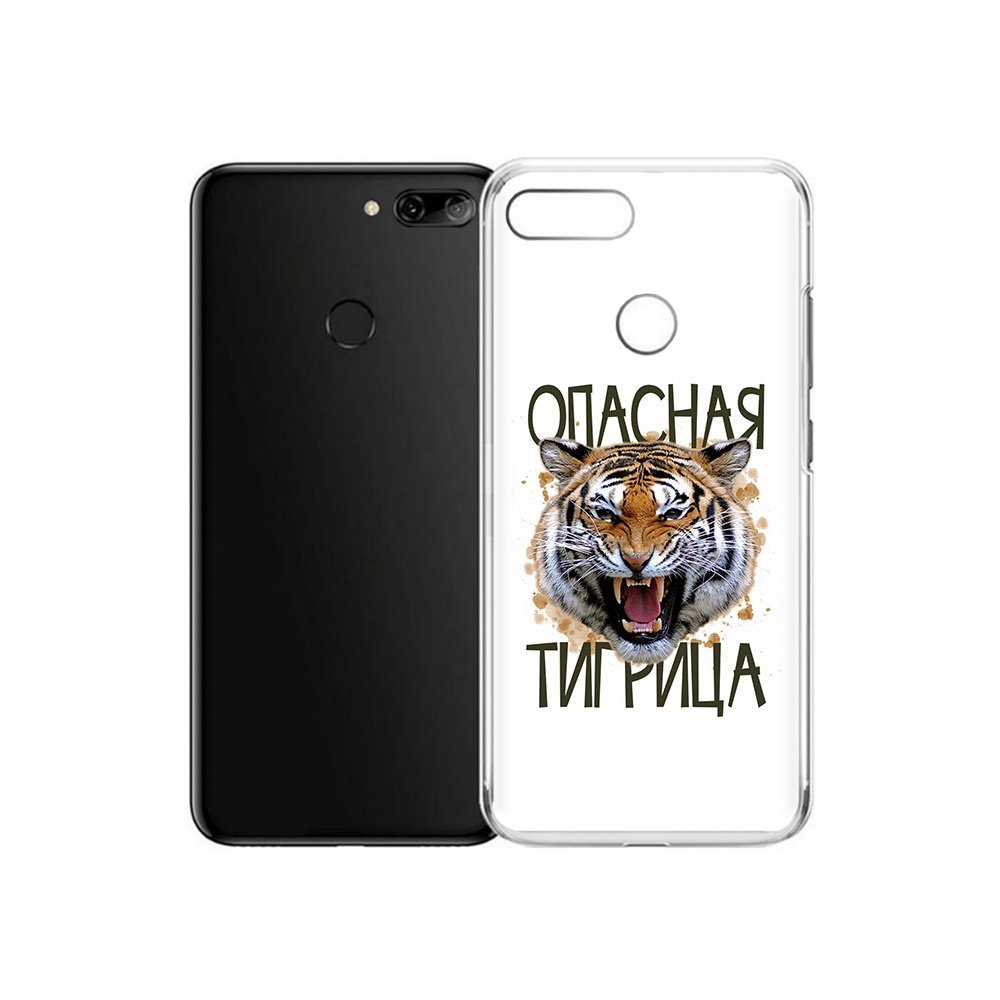 

Чехол MyPads Tocco для Alcatel 1S опасная тигрица (PT227137.662.527), Прозрачный, Tocco