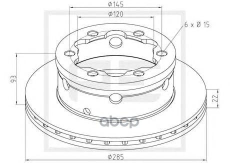 Тормозной диск PE Automotive 01666700A