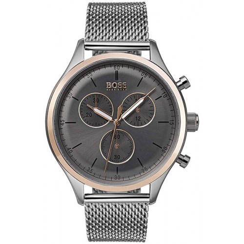 фото Наручные часы мужские hugo boss hb1513549 серебристые