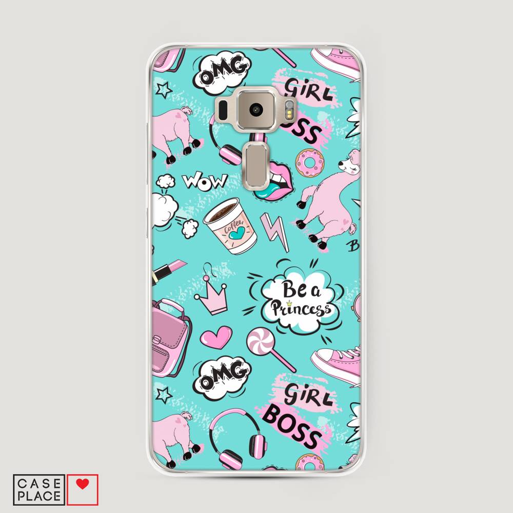 

Чехол Awog "Стильная лама" для Asus Zenfone 3 ZE520KL, 41150-1