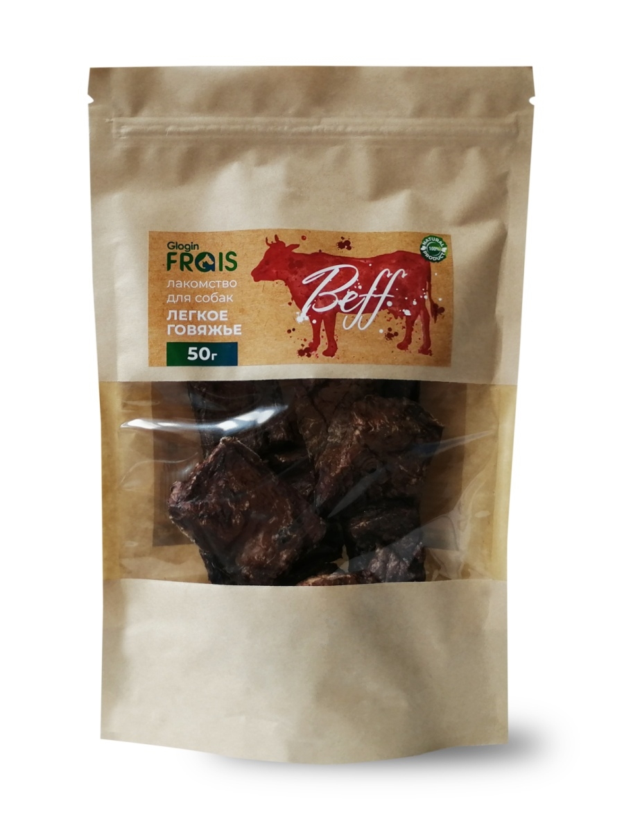 

Лакомство для собак Frais Лёгкое говяжье, 50 г