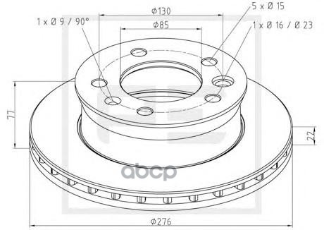 Тормозной диск PE Automotive 01629100A