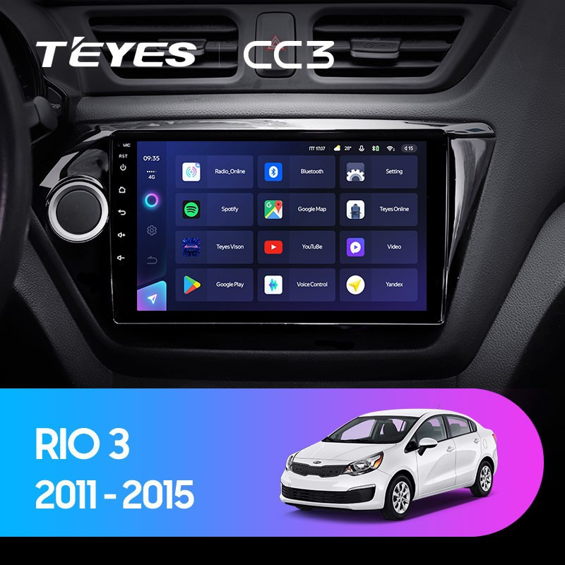 Штатная магнитола TEYES CC3L 464 Kia RIO 3 2011-2016 2810000₽