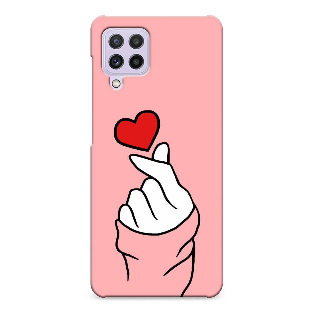 

Пластиковый чехол "Милое сердечко" на Samsung Galaxy A22