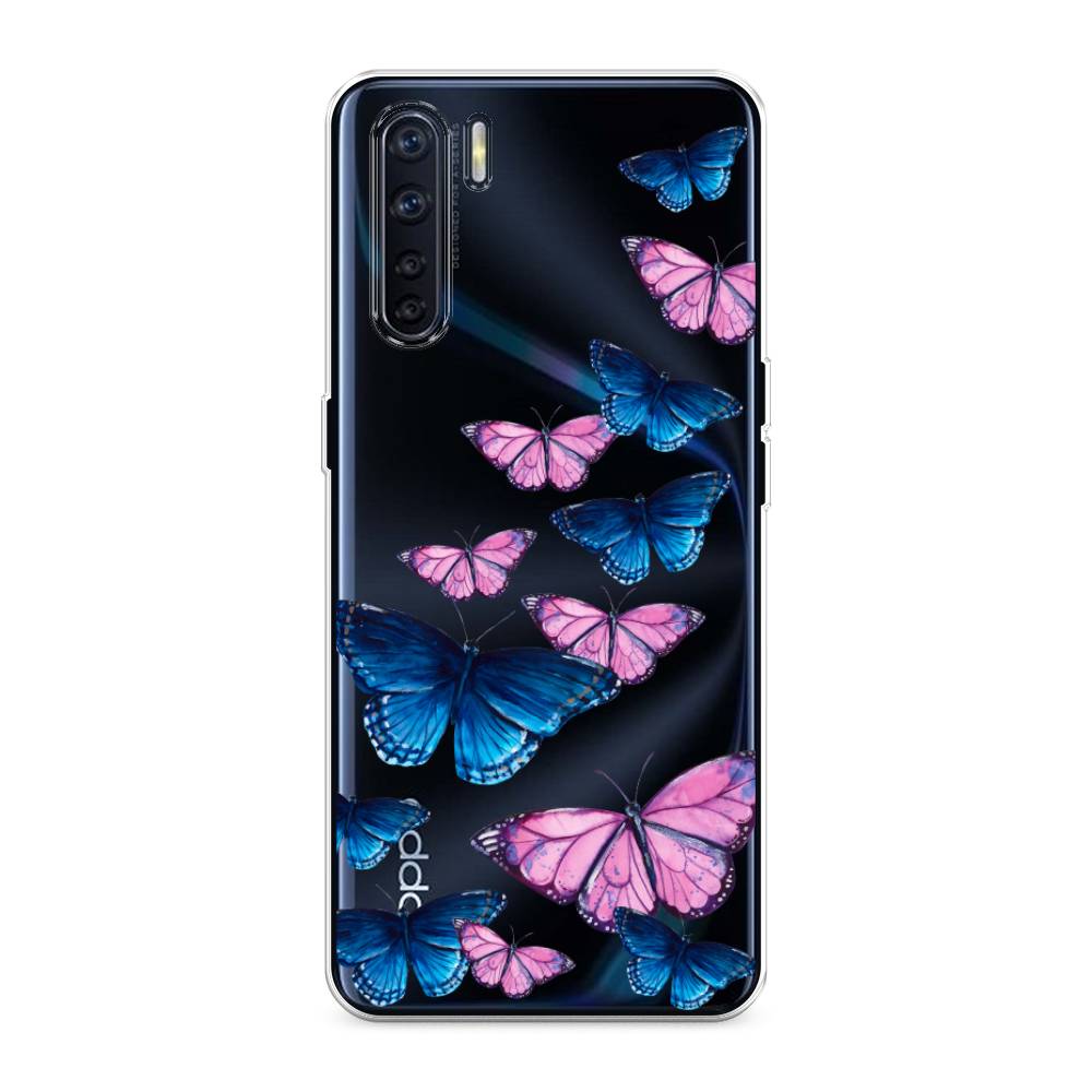 

Чехол Awog на Oppo A91/Reno 3 "Полет бабочек", Разноцветный, 254250-2