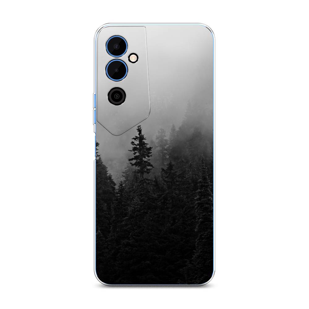 

Чехол на Tecno Pova Neo 2 "Туманный лес", Серый;черный, 302450-2