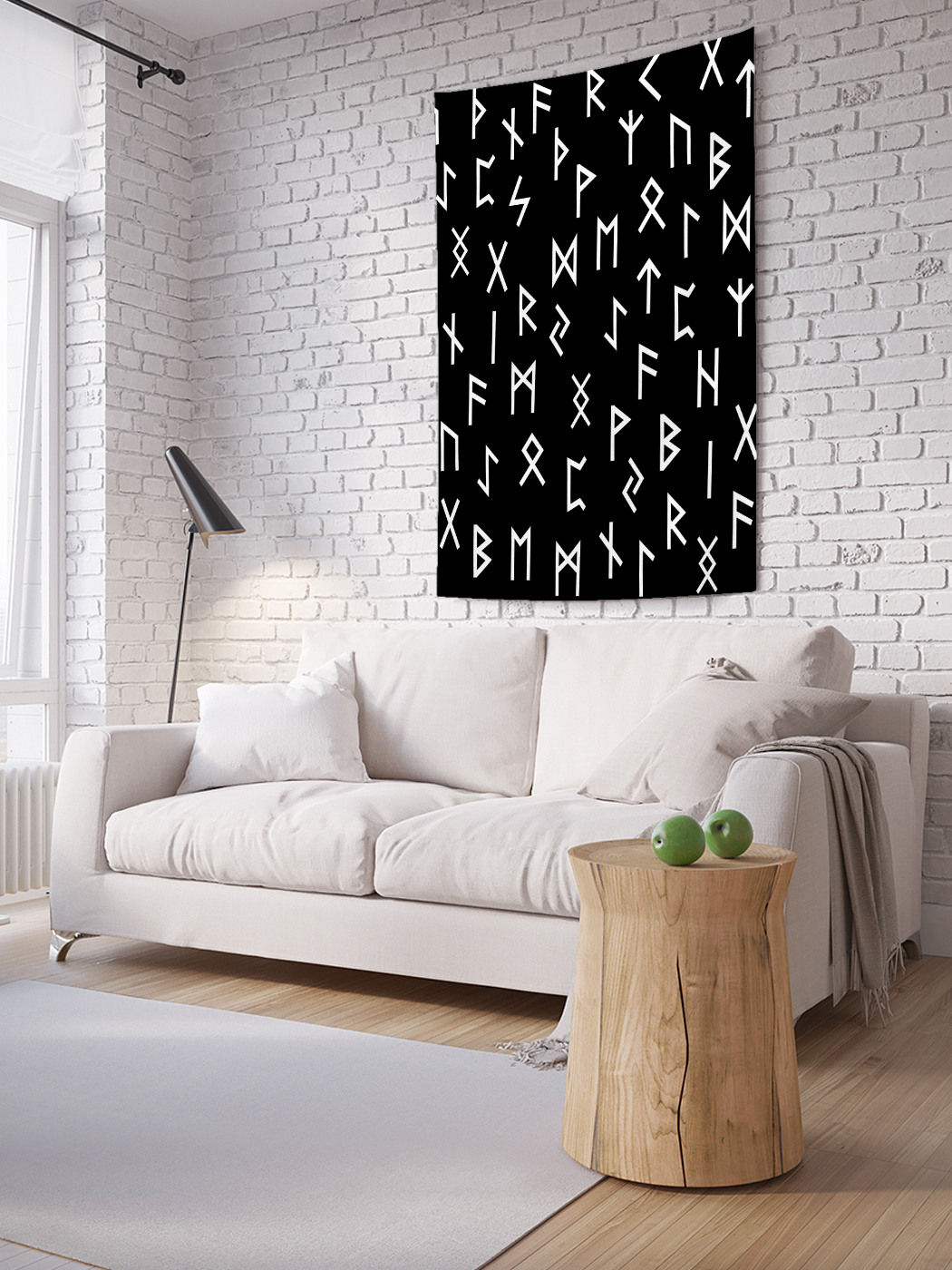 

Вертикальное фотопанно на стену JoyArty Руны паттерн 100x150 см, Руны паттерн