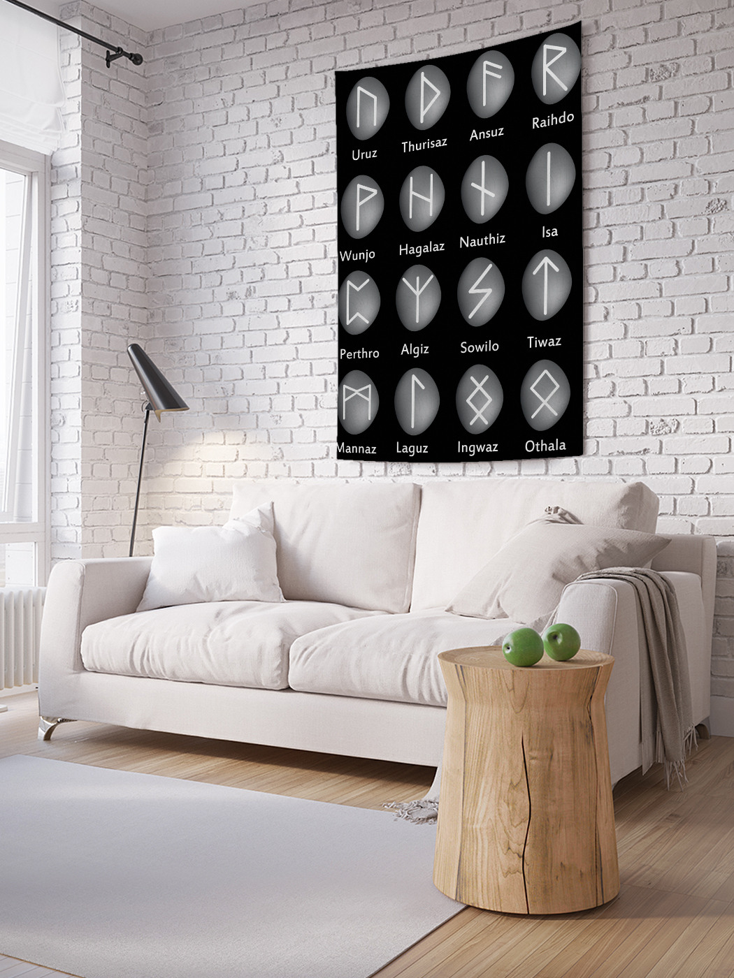 

Вертикальное фотопанно на стену JoyArty Руны Викингов 100x150 см, Руны Викингов