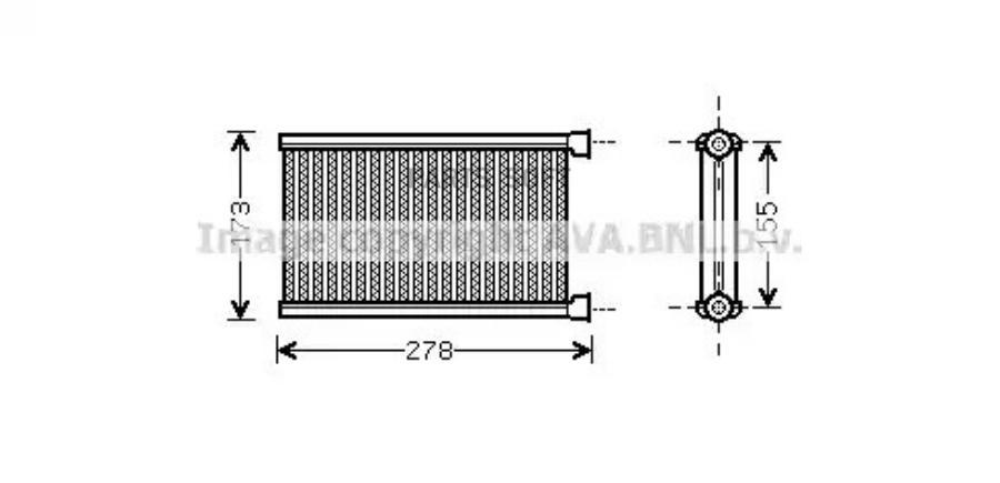 Радиатор Печки Ava арт. BW6344