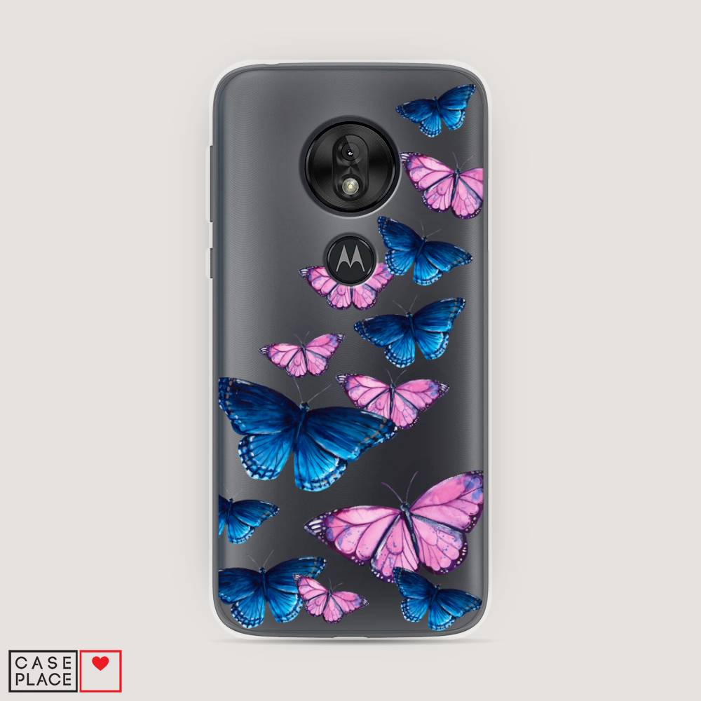 

Чехол Awog на Motorola Moto G7 Play / Моторола Мото G7 Плэй "Полет бабочек", Разноцветный, 241250-2
