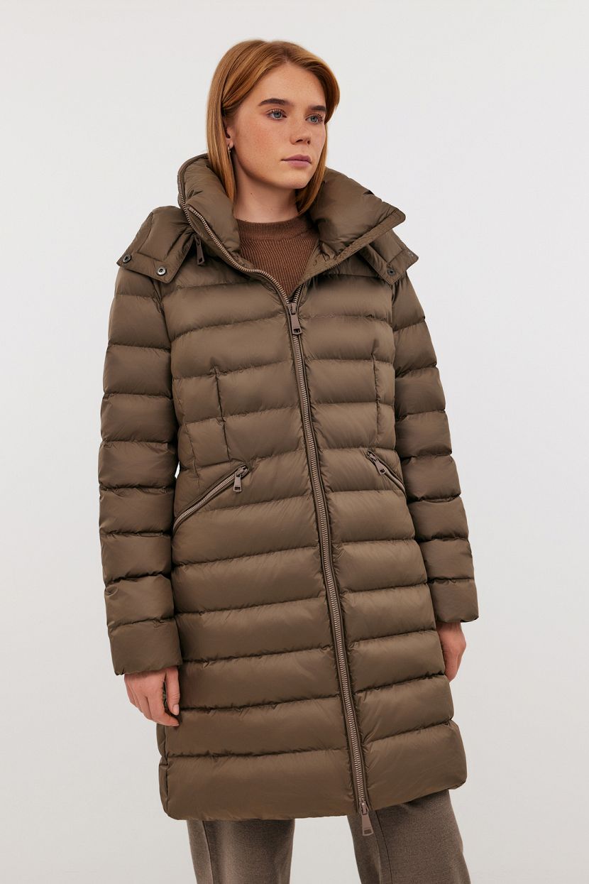 

Пуховик женский Baon B0224531 коричневый 2XL, B0224531