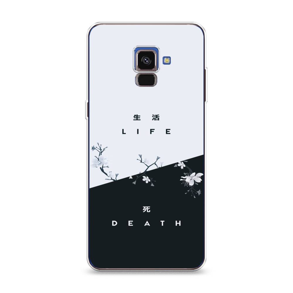 

Чехол Awog на Samsung Galaxy A8 2018 "Life and death", Разноцветный, 25450-7