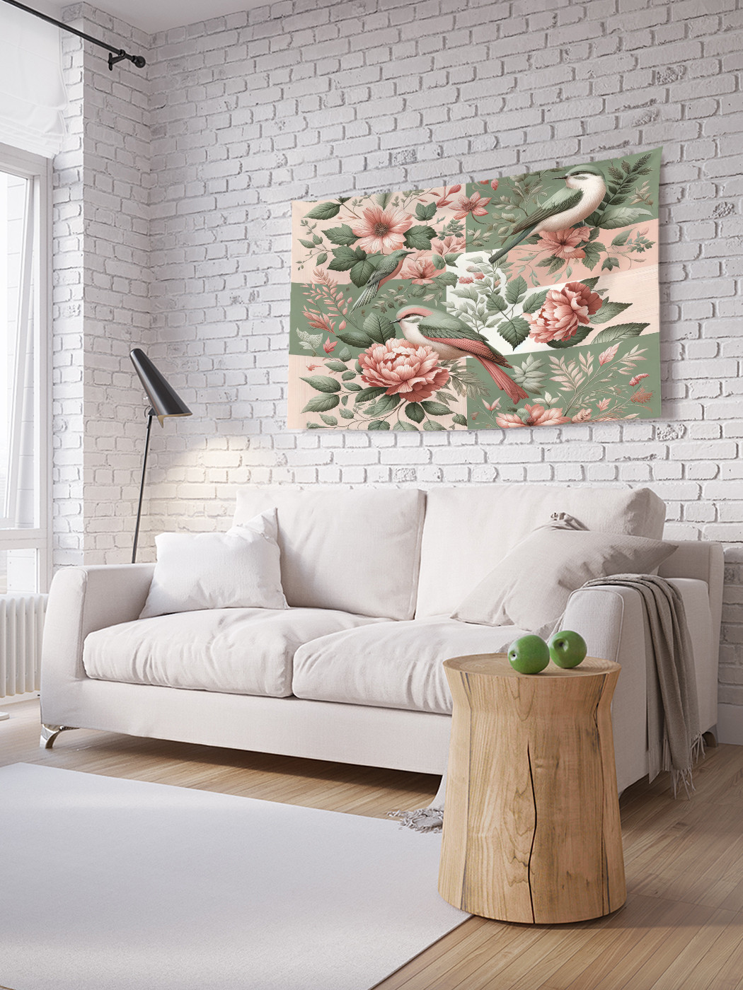 

Фотопанно JoyArty Синицы на ветке 100х150, tpg_sd2463_100x150