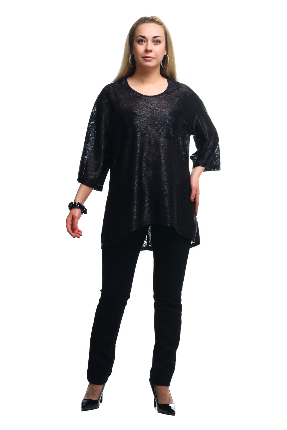 

Туника женская OLSI 1806016 черная 52 RU, 1806016