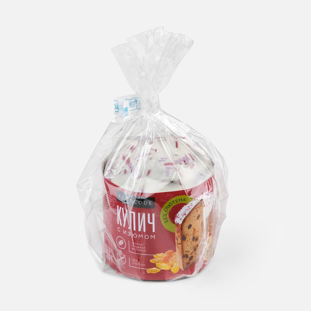 

Кулич Foodcode с изюмом, без глютена, 155 г