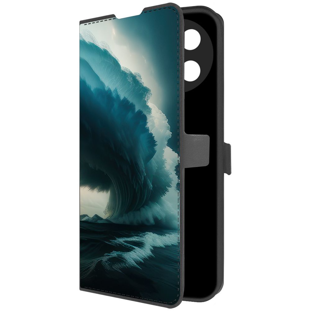 

Чехол-книжка Krutoff Eco Book для Realme 11 4G Торнадо (черный)