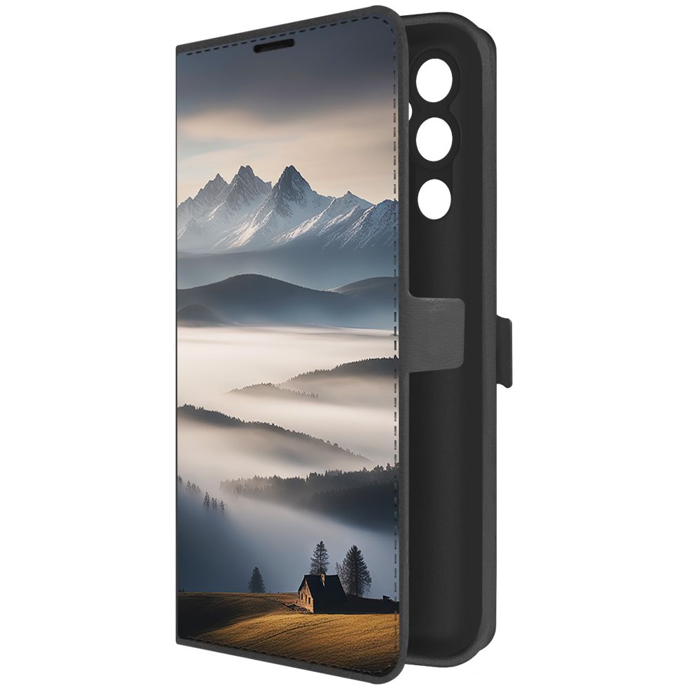 

Чехол-книжка Krutoff Eco Book для Tecno Pova 4 Туман (черный)