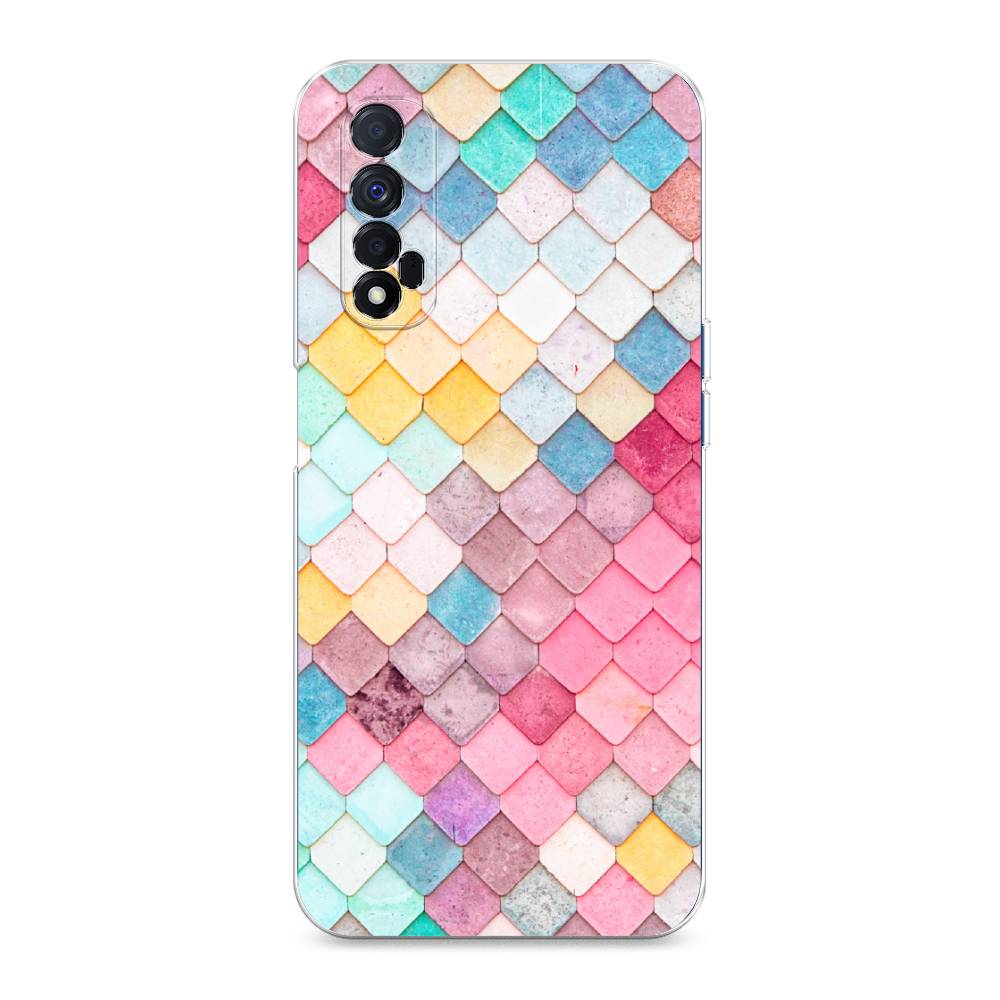 

Чехол Awog на Realme Narzo 30 4G "Нежные ромбики", Разноцветный, 257650-4