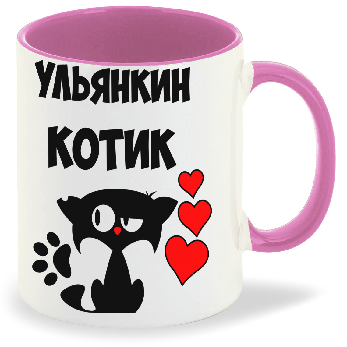 

Кружка CoolPodarok Ульянкин котик, Ульянкин котик